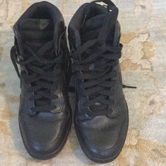 black platform sneakers nike